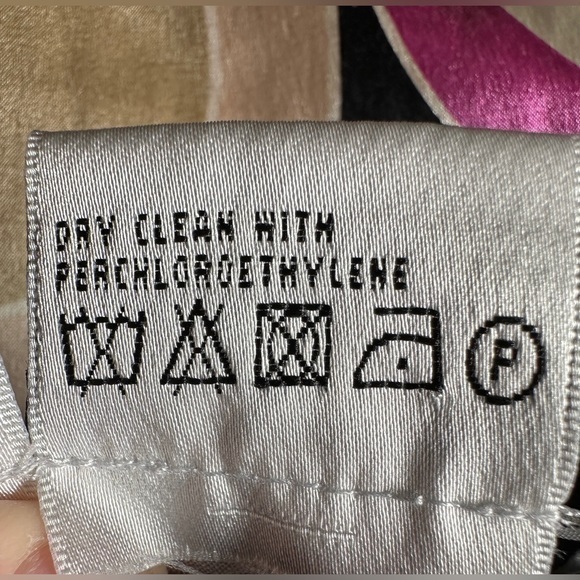 Carlisle Silk Sleeveless Blouse Geometric‎ Circles Size 14 - Picture 10 of 10